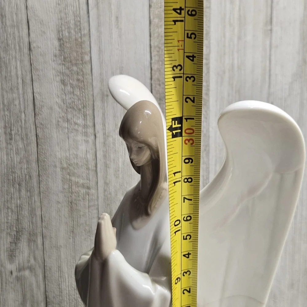 Lladro NAO An Angel's Prayer Porcelain Figurine Large Vintage Christmas - Picture 11 of 12